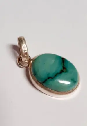 Zilveren Hanger met turquoise kopen? Bied vanaf 25!