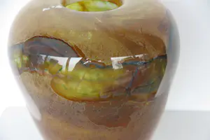 Thea Figee - Geblazen glasobject, Grote zware vaas + boek kopen? Bied vanaf 200!