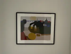 Leen Droppert - Uitzicht op Leerdam en glasfabriek Leerdam kopen? Bied vanaf 99!