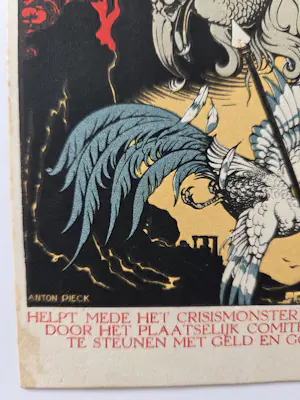 Anton Pieck - Kaart naar affiche. Crisismonster kopen? Bied vanaf 49!