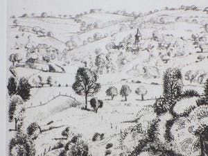 Herman Berserik - Frans landschap - Ets kopen? Bied vanaf 75!