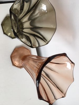 Val-Saint-Lambert - Art Deco 2 Luxval glazen vazen kopen? Bied vanaf 30!