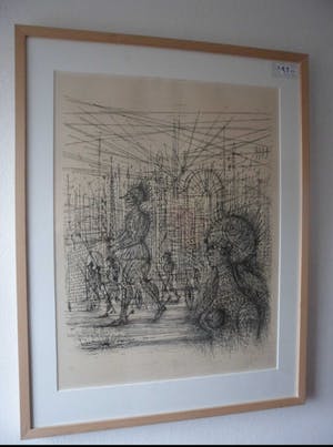 Jean Carzou - Lithografie. Zonder titel, 1973, kopen? Bied vanaf 45!