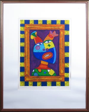 Clemens Briels - Zeefdruk, A Window (...) IV - Ingelijst kopen? Bied vanaf 50!