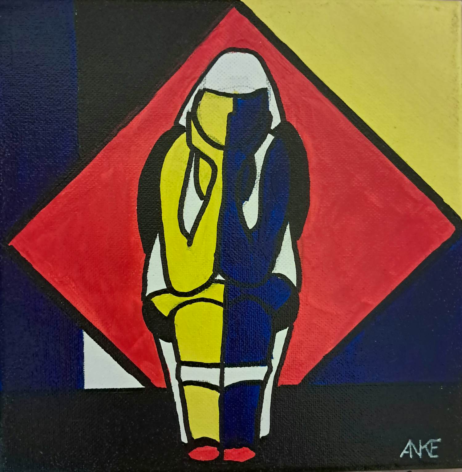 Anke Peddemors - Op de pot abstract kopen? Bied vanaf 25!