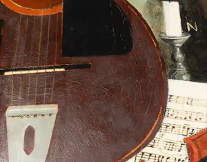 A. Brouwer - Olieverf op doek, Stilleven met muziek - Ingelijst (Groot) kopen? Bied vanaf 1!