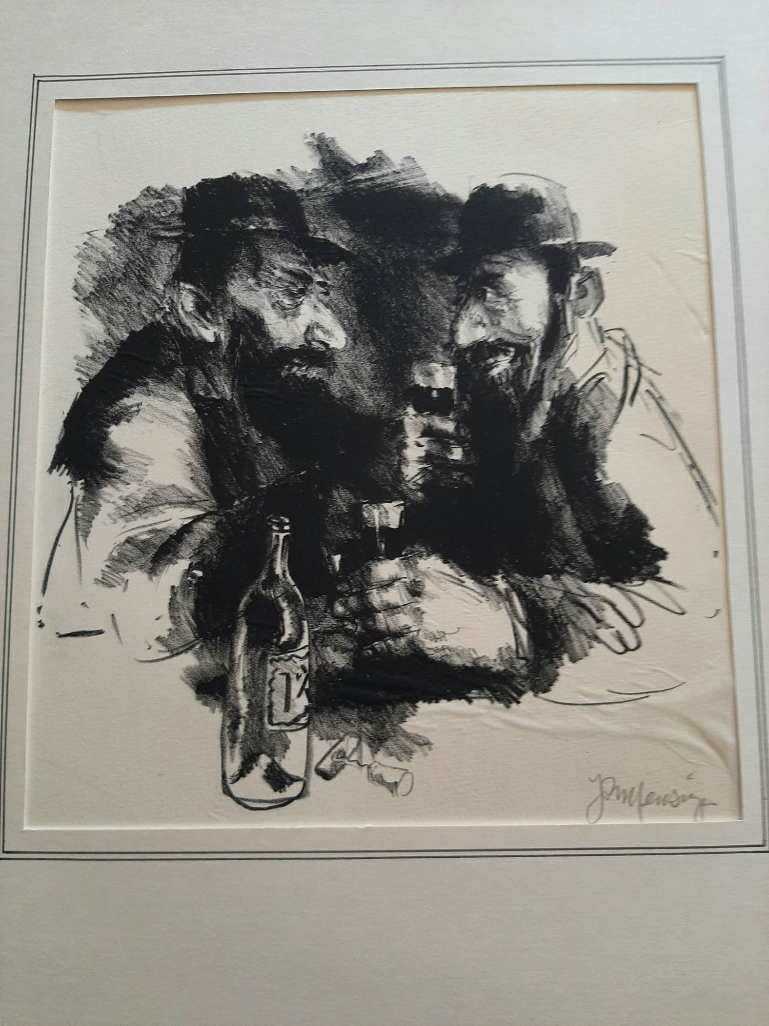 Jan Mensinga - Litho, scènes uit het caféleven kopen? Bied vanaf 35!