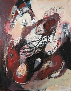 Bert Braam - Acryl op doek, Zonder titel - Ingelijst kopen? Bied vanaf 1!