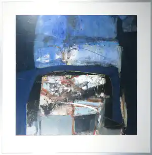 Herman van der Hoff - Olieverf op karton, Zonder titel - Ingelijst verkocht voor € 50!