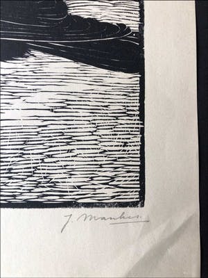 Jan Mankes - Houtsnede Zwarte Kraai - Gesigneerd - 1918 kopen? Bied vanaf 385!