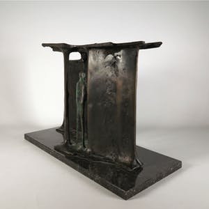 Wim Rijvers - Brons en hardsteen, Zonder titel kopen? Bied vanaf 650!