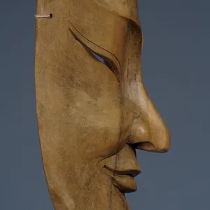 Niet of onleesbaar gesigneerd - Japans theater masker, Noh! kopen? Bied vanaf 1!