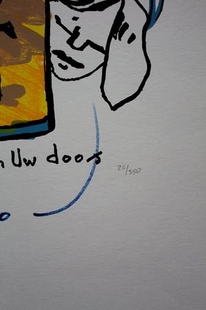 Herman Brood - Zeefdruk: Oh hoe ik hunker (laatste exemplaar!) kopen? Bied vanaf 295!