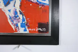 Marc Jonk - Arcyl op doek, Liggend naakt (nr. 26 ) - Ingelijst kopen? Bied vanaf 200!