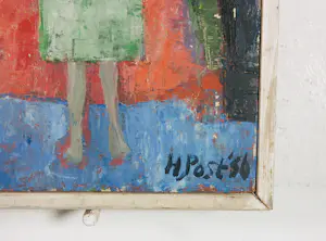 Harmen Klaas Post - Olieverf op paneel - Ingelijst kopen? Bied vanaf 100!