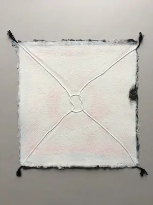 Shinkichi Tajiri - aquagravure ’Knoop’ - minimalistisch en kleurrijk - 1993- oplage 35 kopen? Bied vanaf 375!