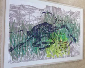 Lex van Lith - FIGURATIE / KLEURZEEFDRUK / 83x113cm / KADER / SIG kopen? Bied vanaf 30!