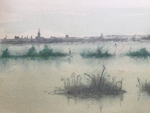 Niet of onleesbaar gesigneerd - Veenplas kopen? Bied vanaf 1!