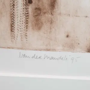 Anneke van der Mandele - ets , L'automné 14/15 - ingelijst - 25816 kopen? Bied vanaf 95!