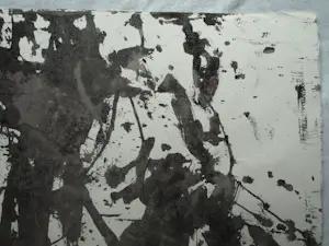 Anton Heyboer - Acrylverf , Abstracte voorstelling Kotter IJmuiden YM348 – 79 x 107 cm. kopen? Bied vanaf 150!