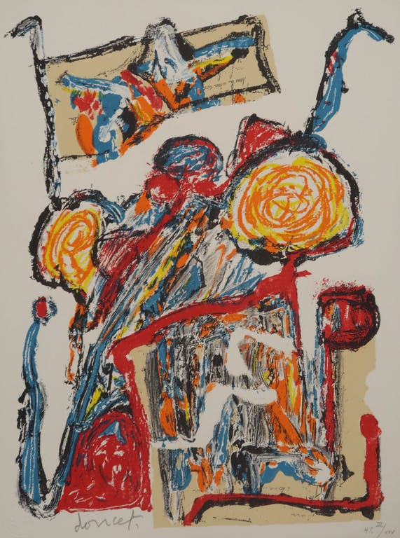 Jacques Doucet - Jacques Doucet: Litho, Traces du quotidien II verkocht voor € 55!