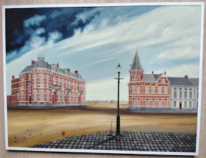 Jenny van Herwijnen - Verborgen kinderen, olieverf op doek (netjes ingelijst) kopen? Bied vanaf 275!