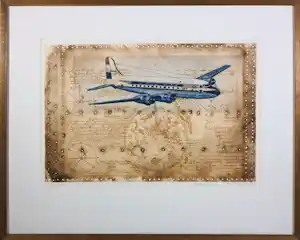 Leentje Linders - Kleurets, Navigation - Ingelijst verkauft für € 90!