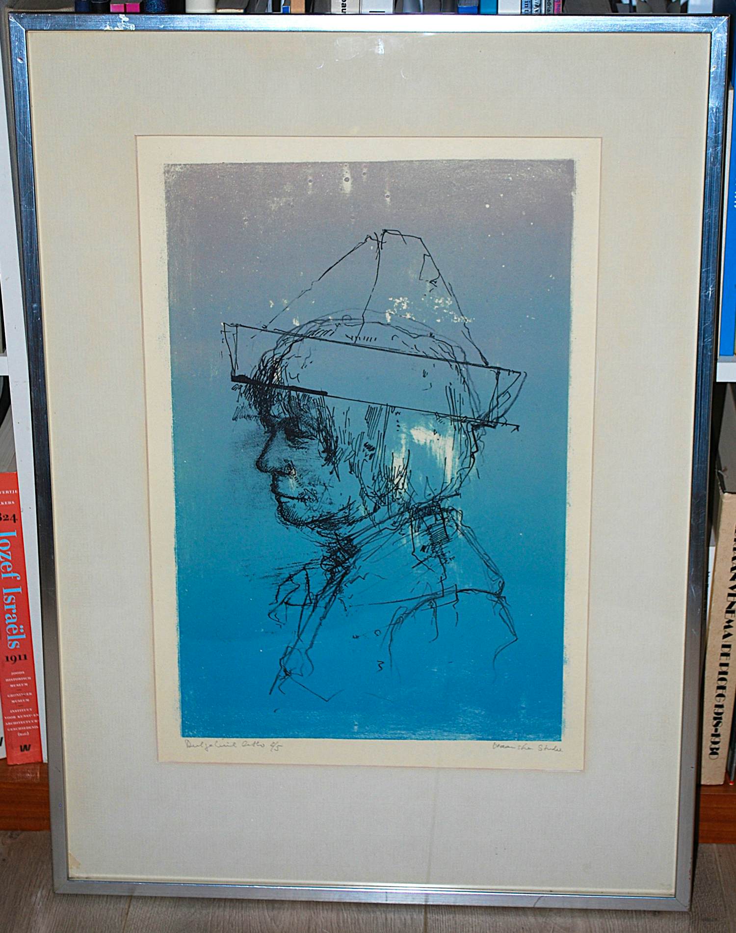 Dirkje Kuik - Haanstra studie - kleurenlitho oplage 2/5 - ingelijst kopen? Bied vanaf 150!