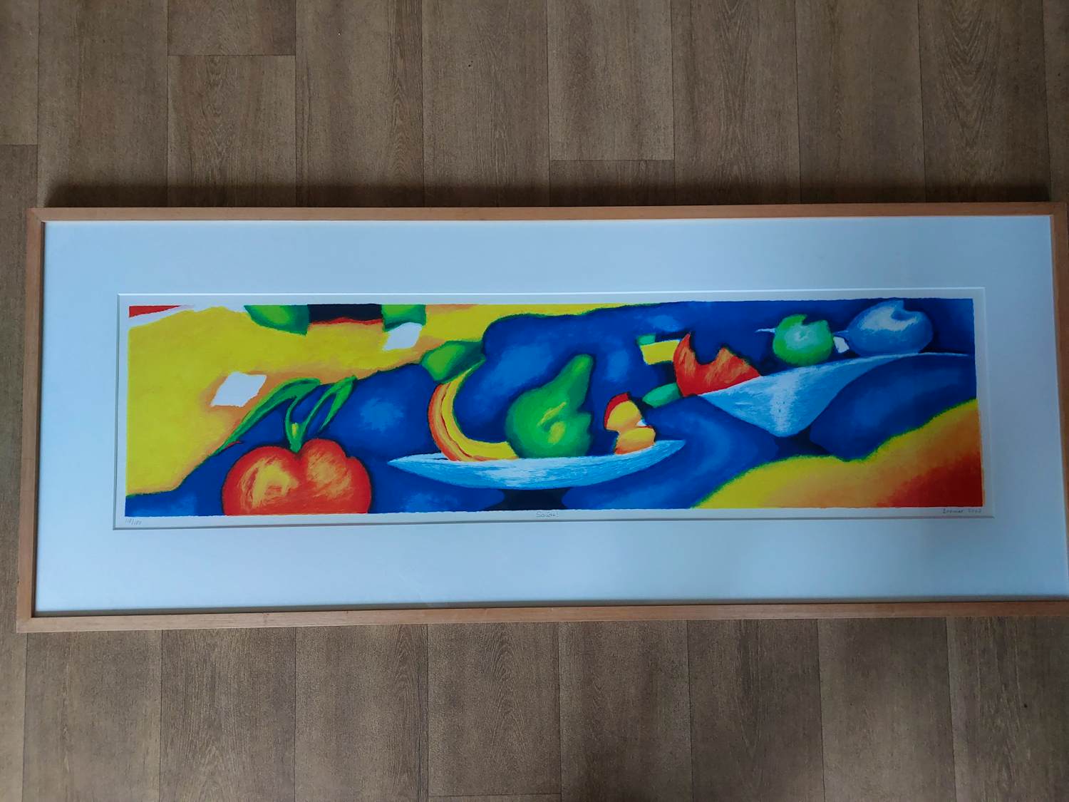 Saskia Bremer - Prachtige zeefdruk met titel Saude ingelijst kopen? Bied vanaf 30!