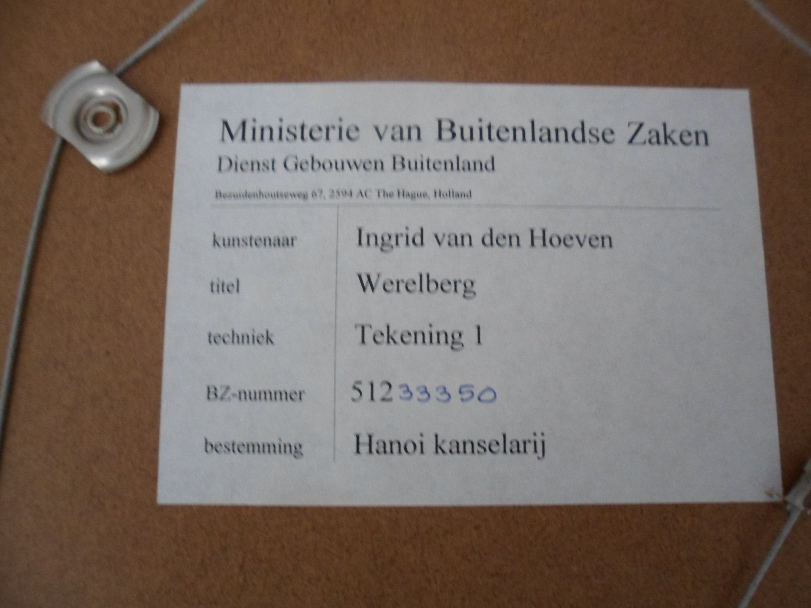 Ingrid van der Hoeven - Grafiet en aquarel op papier,titel : Wereldberg 1 kopen? Bied vanaf 1!