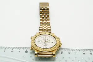 21-   Seiko 7T32-F010 Two-Tone Chronograph Alarm Quartz Herenhorloge kopen? Bied vanaf 15!