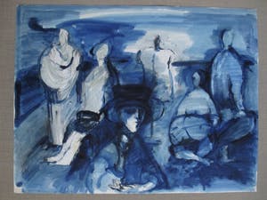 Kaak Heskes - Aquarel kopen? Bied vanaf 60!