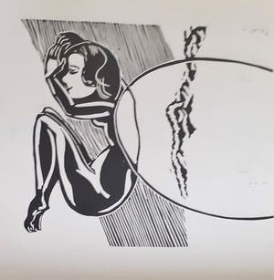 Gene Eggen - Linosneden van Gène Eggen en gedichten van Emmy Swerts kopen? Bied vanaf 20!