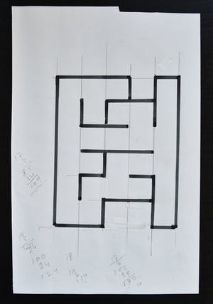 Siep van den Berg - #CONSTRUCTIVISTISCHE PENTEKENING # 1990, mint kopen? Bied vanaf 39!