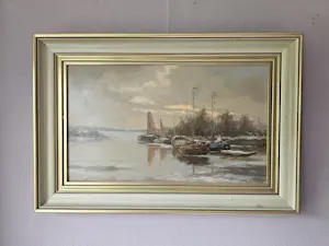 Jan Schaeffer - Boten aangemeerd op plas kopen? Bied vanaf 149!