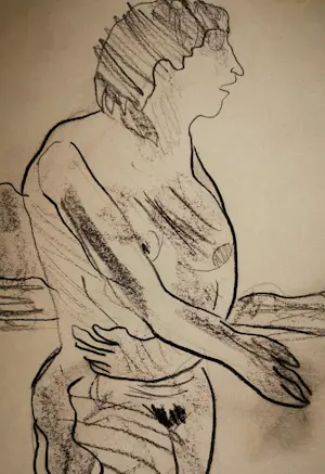 Jan Sierhuis - Tekening krijt/acryl kopen? Bied vanaf 1!