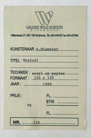 Albert Niemeyer - Acryl op papier, Musical - Ingelijst (Groot) kopen? Bied vanaf 400!