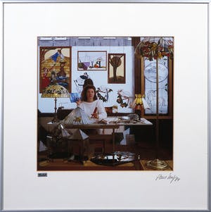 Paul Huf - Foto, Regine Missfelder, Glas-in-lood maakster - Ingelijst kopen? Bied vanaf 1!