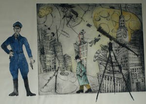 Margit Willems - Zeer grote ingelijste ets , When you dance, you do not Tango – 1989 - nr. 5 / 7 kopen? Bied vanaf 100!