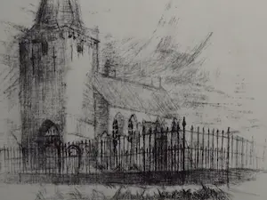 Henk Huig - Kerk met hekwerk kopen? Bied vanaf 38!