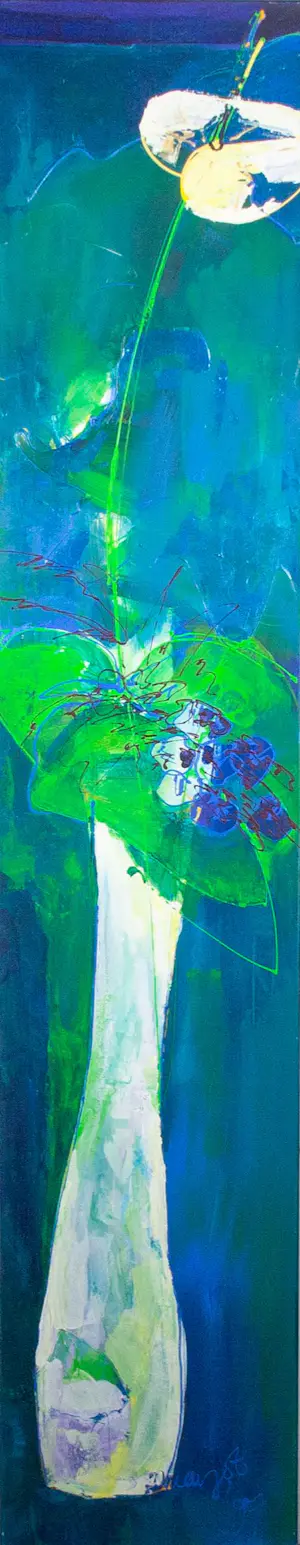 Margot Brekelmans - Acryl op doek, Antyhurium (Groot) kaufen? Bieten Sie von 200!