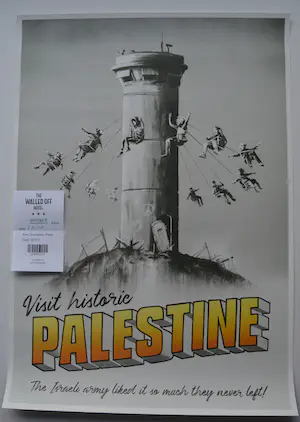 AcheterBanksy - Visit historic Palestine.? Enchérissez de 100!