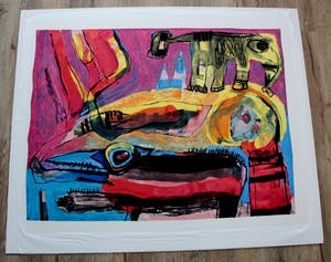 Geert Vrijdag - Zeefdruk op stof: Vertellingen aan Kinds-Kinderen - 1998 kopen? Bied vanaf 99!