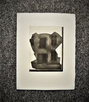 Niet of onleesbaar gesigneerd - Intrigerende Duitse (?) ETS "Wände VII" zeer kleine oplage - gesigneerd kopen? Bied vanaf 1!