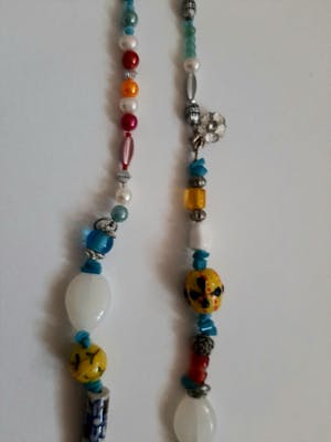 Curiosa - Vintage sieraden - 3 stuk -glas,keramiek kopen? Bied vanaf 1!