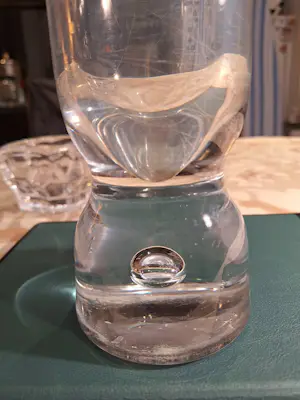 Val-Saint-Lambert - Zware kristallen vaas VSL kopen? Bied vanaf 80!