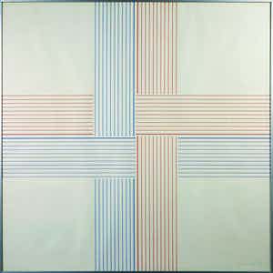 Niet of onleesbaar gesigneerd - Gouache, A1 uit de serie lijntekeningen - Ingelijst verkocht voor € 1!