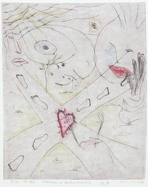 Henk Visch - Handgekleurde ets, Voortgang in doorzichtigheid nr 2. kopen? Bied vanaf 35!