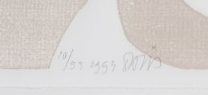 David van de Kop - Houtsnede, Zonder titel - Ingelijst kopen? Bied vanaf 20!