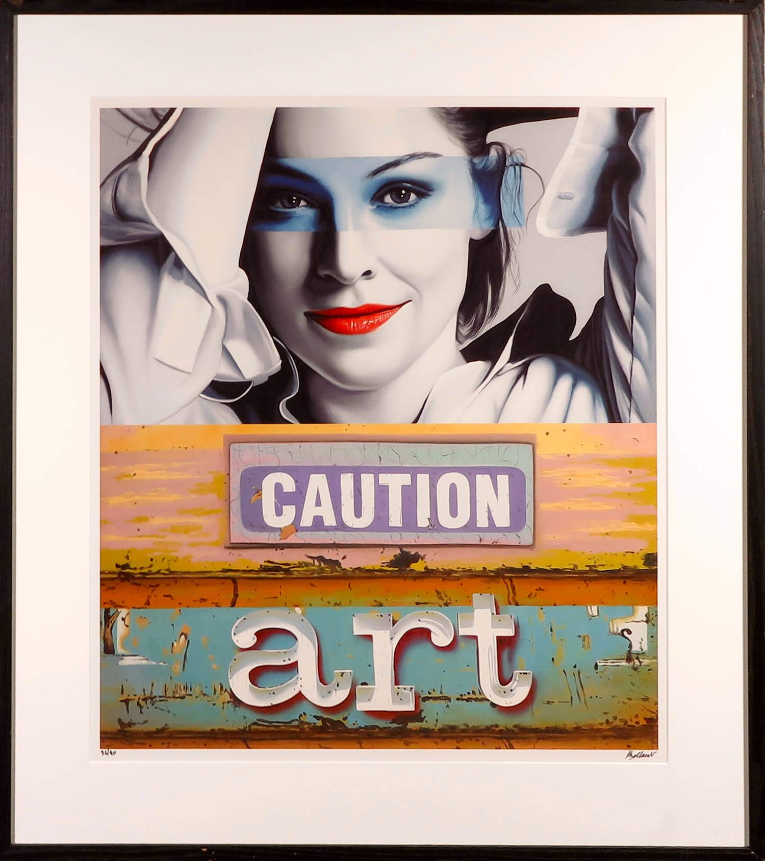 Jan Bollaert - Lambdaprint, Caution Art - Ingelijst kopen? Bied vanaf 1!